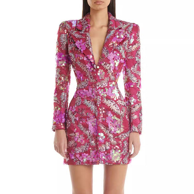 Blazer Backless con Lentejuelas Brillantes - Image 5