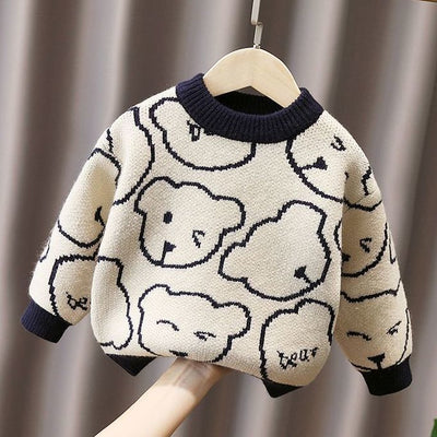 Suéter Infantil de Cuello Redondo con Forro Polar Extra Grueso - Image 9