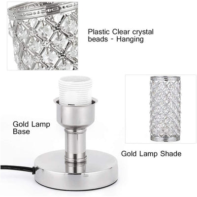 Lámpara de Mesa de Cristal Moderno con Diseño Elegante para Dormitorio y Sala - Image 14