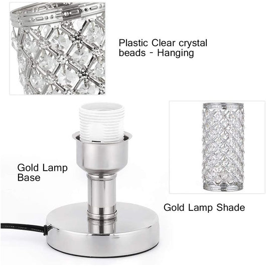 Lámpara de Mesa de Cristal Moderno con Diseño Elegante para Dormitorio y Sala - Image 14