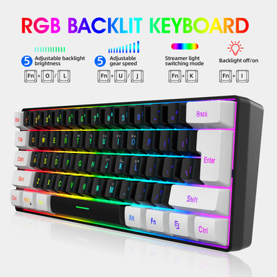 Teclado Membrana 61 Teclas con Cable Simple - Image 20