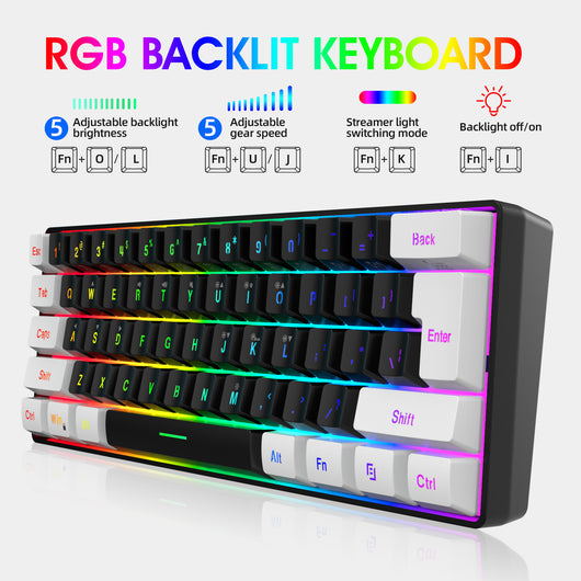 Teclado Membrana 61 Teclas con Cable Simple - Image 20