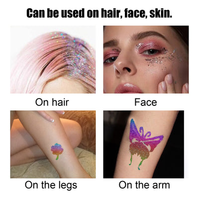 Adhesivo Corporal para Tatuajes Temporales, Glitter y Maquillaje Artístico - Image 8