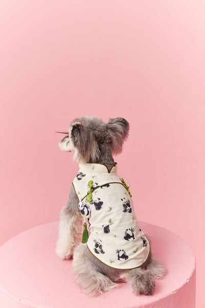 Chaleco sin Mangas Estilo Chino para Mascotas - Diseño Panda Teddy Schnauzer Bichón - Image 43