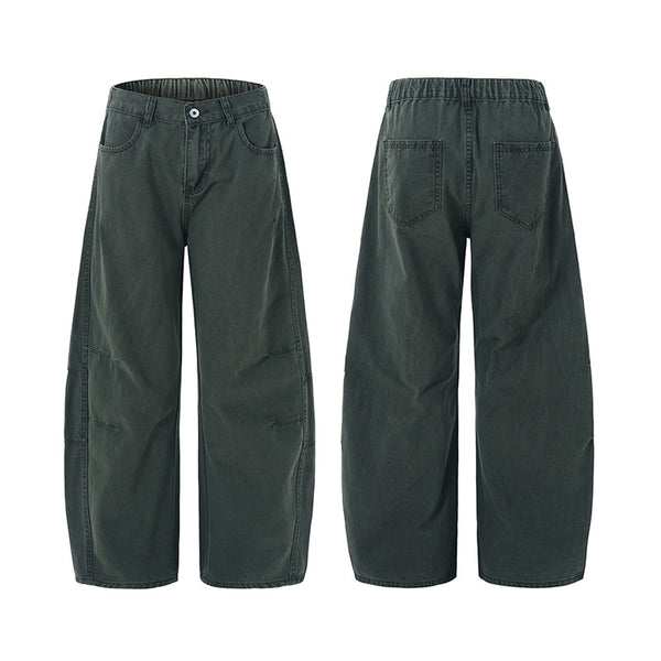 Culotes Retro Americanos Holgados con Pliegues para Hombre - Image 5