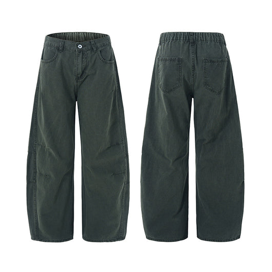 Culotes Retro Americanos Holgados con Pliegues para Hombre - Image 5