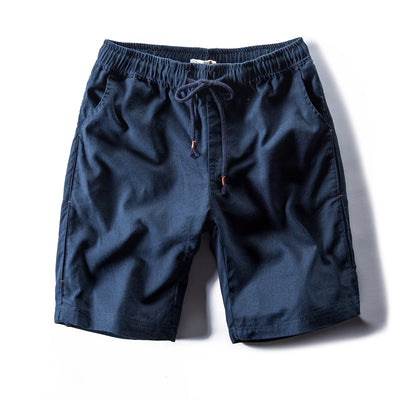 Shorts de Lino y Algodón para Hombre - Cintura Media Casual - Image 9