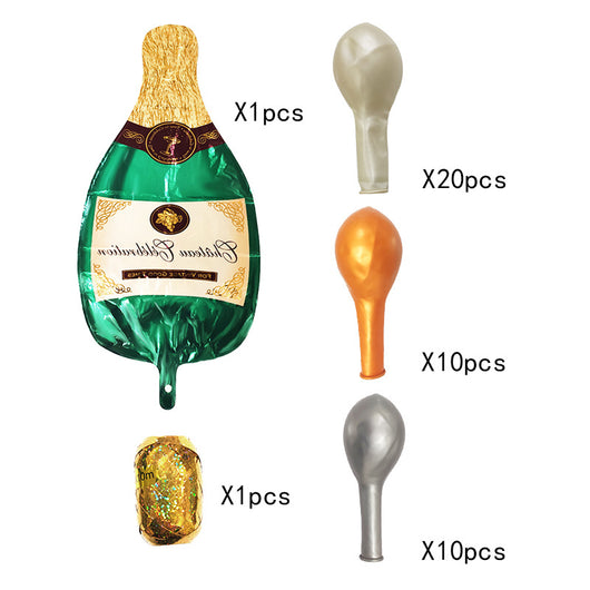 Globos de Aluminio Botella de Champagne para Fiestas de Cumpleaños - Image 5
