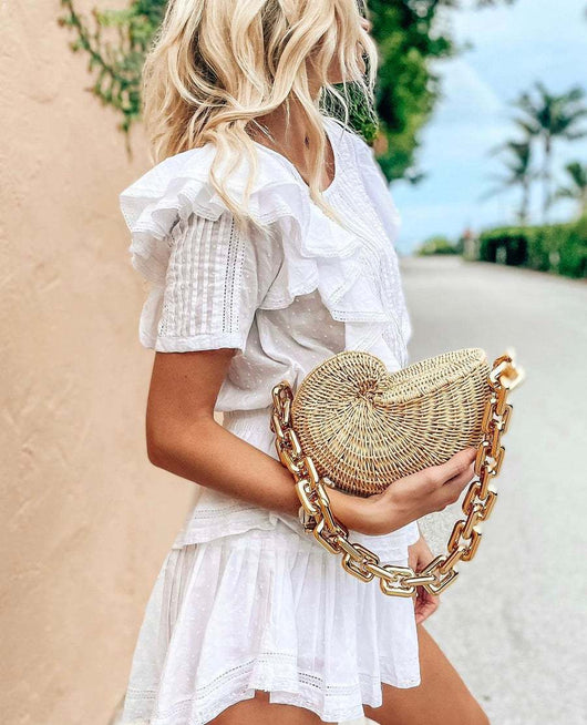 Bolso de Cadena Acrílico con Diseño de Concha Marina - Image 10