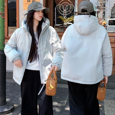 Chaqueta Acolchada Impermeable con Capucha y Doble Cierre para Mujer - Image 4