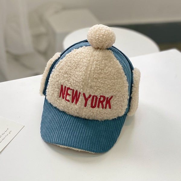 Gorro Infantil de Pana con Bordado y Combinación de Colores - Image 7