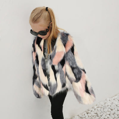 Chaqueta Infantil de Pelaje Sintético - Estilo y Calidez - Image 3