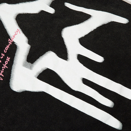 Playera Holgada Estampado Estrella de Cinco Puntas para Hombre - Image 4