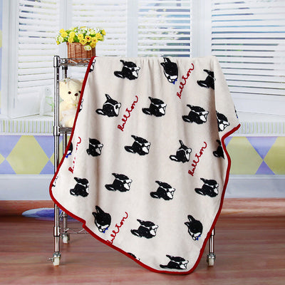 Manta Térmica de Franela Coral con Estampado - Ideal para Aire Acondicionado y Mascotas - Image 5