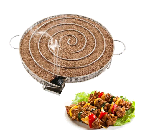 Generador de Humo Frío para Parrilla - Red de Almacenamiento y Canasta de Especias