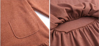 Vestido Literario Negro Cuello Alto Ajustado Mamá e Hija - Image 14