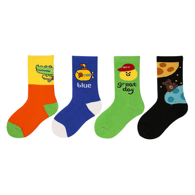 Calcetines Infantiles Deportivos con Letras - Estilo Street Sports - Image 21