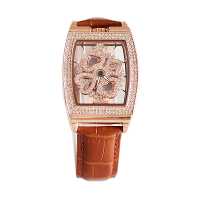 Reloj Elegante para Mujer Resistente al Agua con Diamantes y Flores - Image 46