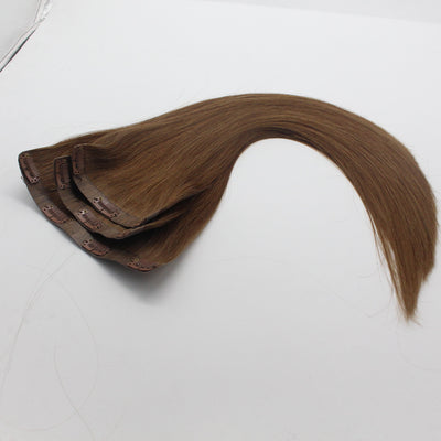 Extensiones de Cabello Humano con Clips de Fijación