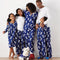 Pijama Familiar Estampado de Dos Piezas - Conjunto de Descanso para Padres e Hijos