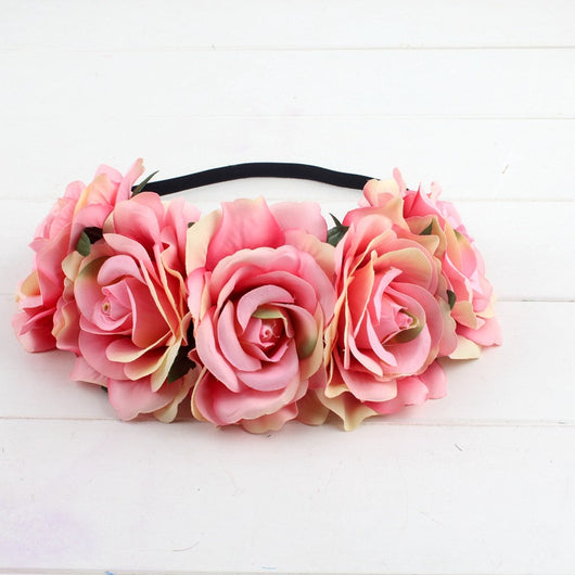 Paquete de Rosas Xinxin con Tela Aterciopelada Rojo - Diadema Nupcial DIY con Anillo Floral - Image 7