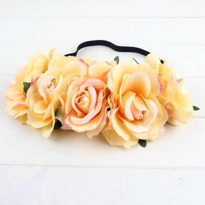Paquete de Rosas Xinxin con Tela Aterciopelada Rojo - Diadema Nupcial DIY con Anillo Floral - Image 5