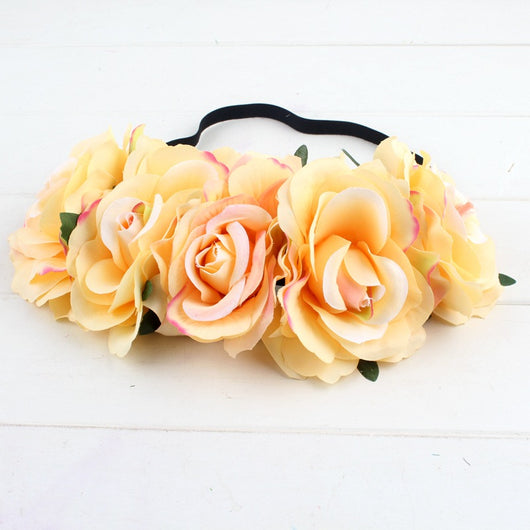 Paquete de Rosas Xinxin con Tela Aterciopelada Rojo - Diadema Nupcial DIY con Anillo Floral - Image 5