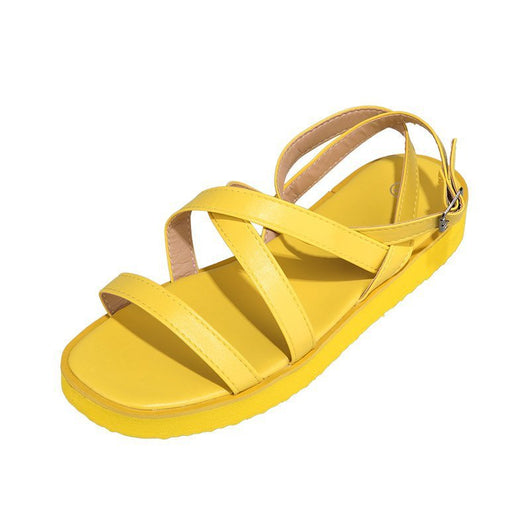 Sandalias Planas de Punta Redonda para Mujer