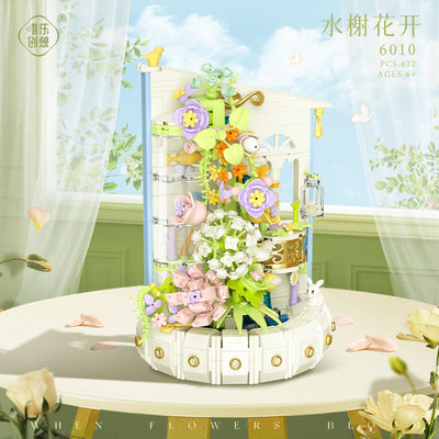 Bloques de Construcción Flor Shuixie para Niños - Juguete Decorativo - Image 6