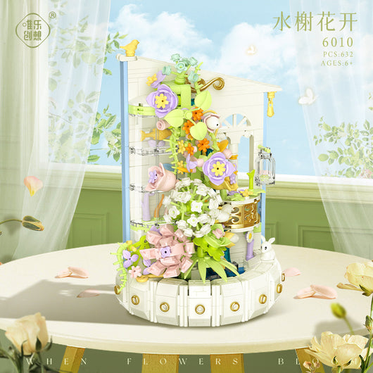 Bloques de Construcción Flor Shuixie para Niños - Juguete Decorativo - Image 6
