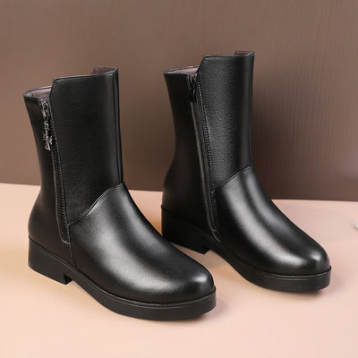 Botas de Mujer con Tacón Grueso y Forro de Terciopelo Acolchado - Image 5