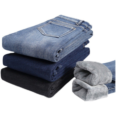 Jeans Térmicos Ajustados de Cintura Alta para Otoño e Invierno - Image 13