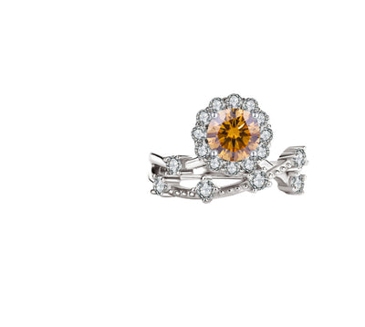 Anillo de Moissanita para Mujer en Plata Esterlina y Platino - Image 5