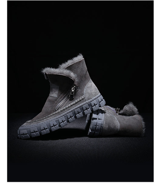 Bota New Fur One para Hombre - Cuero, Lana y Forro Polar - Image 13
