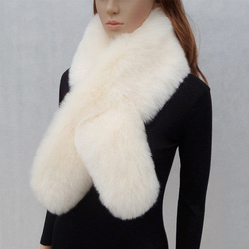Estola de Piel Sintética Zorro y Conejo - Cuello Elegante - Image 17