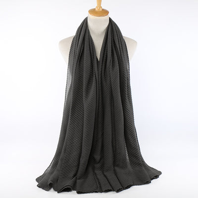 Pañuelo de algodón plisado para mujer - Image 11