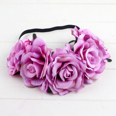 Paquete de Rosas Xinxin con Tela Aterciopelada Rojo - Diadema Nupcial DIY con Anillo Floral - Image 4