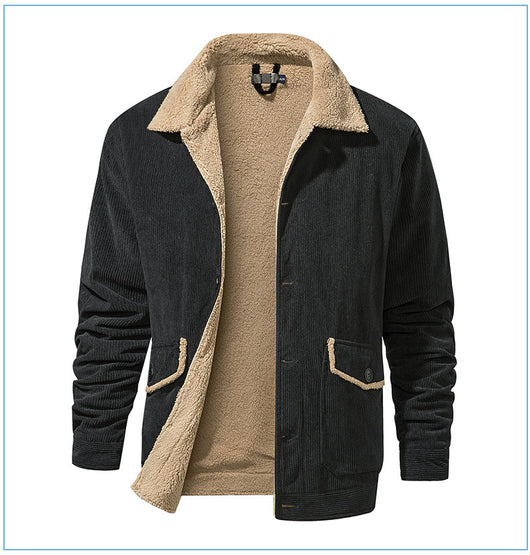 Chaqueta de Cachemira Gruesa para Hombre - Corte Holgado y Casual - Image 20