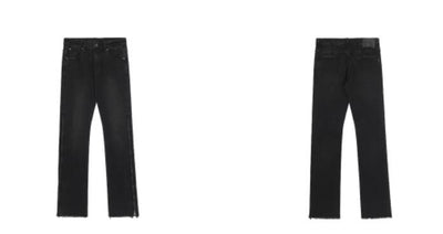 Jeans Rectos con Cierre Lateral y Orilla Sin Rematar - Image 12
