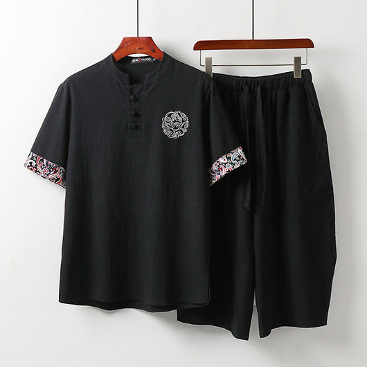 Traje de Lino Manga Corta para Hombre - Colección Verano Ultraligero - Image 10