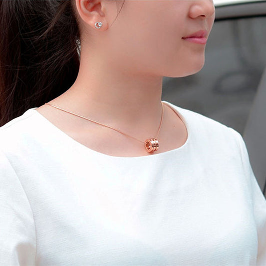 Collar Destornillador Titanio Rosa Dorado - Chapado en Oro 18K