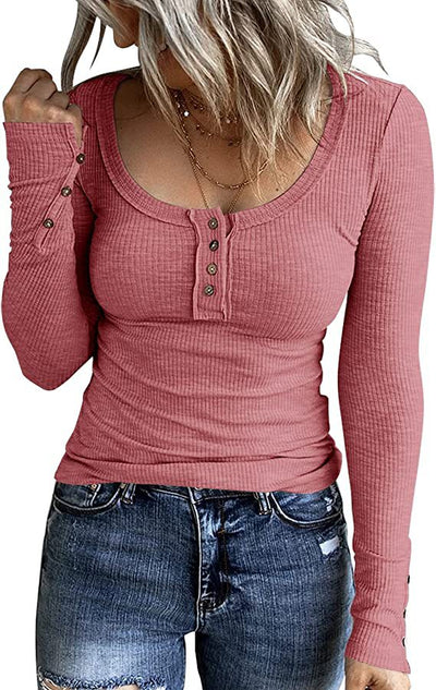 Chaleco de Botones Mujer con Cuello V y Manga Larga - Image 19