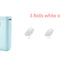Printer handheld small portable Blue x White 3sticker