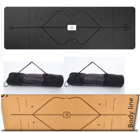 Tapete de Yoga Antideslizante con Líneas de Alineación para Principiantes - Image 10