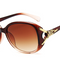 2021 new fashion fox head sunglasses ladies big box sunglasses Asymptotical tea