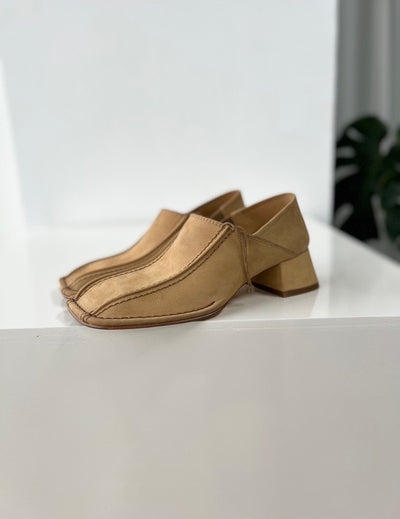 Zapato Retro Cuadrado Mujer Cuero Genuino Tacón Medio Grueso - Image 28