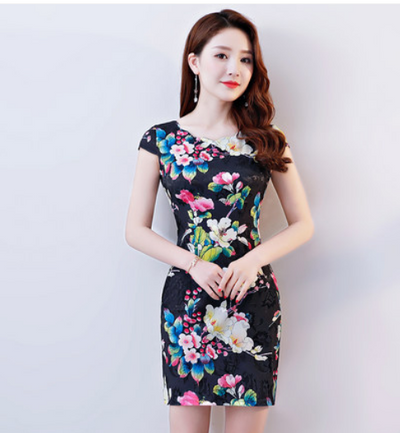 Vestido Cheongsam Elegante para Verano - Image 49