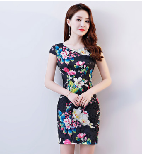 Vestido Cheongsam Elegante para Verano - Image 49