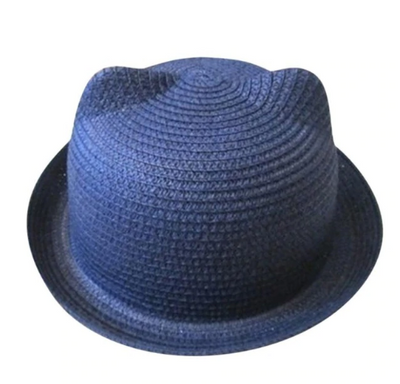 Sombrero de Paja Estilo Coreano con Orejas de Gato - Protección Solar Verano - Image 5