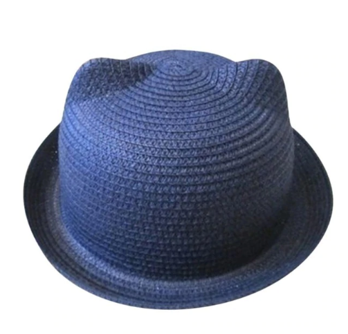 Sombrero de Paja Estilo Coreano con Orejas de Gato - Protección Solar Verano - Image 5